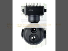 640×512 Thermal Imaging IP HDMI Dual Output Small Gimbal Camera 1080P Fixed Focus 