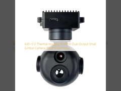 640×512 Thermal Imaging IP HDMI Dual Output Small Gimbal Camera 1080P Fixed Focus 